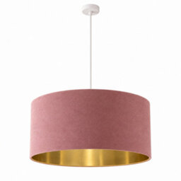 CGC Lighting Cgc Milano Mauve & Gold Oversized Large Velvet Fabric Lamp Shade - thumbnail 2
