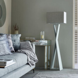 Pagazzi Lighting Pagazzi Kaden Floor Lamp With Grey Shade - thumbnail 2