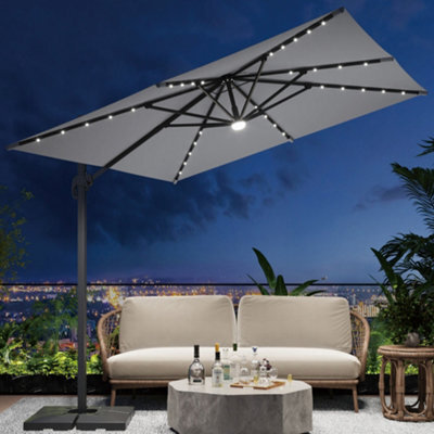 b and q patio umbrellas 10' x 13' ft. Rectangular Cantilever Umbrella which makes the cantilever umbrella the prominent center of any outdoor space VRUC Beach Parasol Outdoor Patio