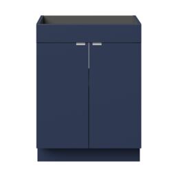 GoodHome Imandra Slimline Matt Blue Double Bathroom Cabinet (H) 820mm (W) 600mm - thumbnail 2