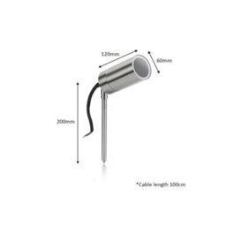 Auraglow Deep Recessed Stainless Steel Spike Light - Radford - Fitting Only - thumbnail 2