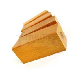 L&F 4X Replacement Furniture Legs Solid Wood 110mm High Sofas Chairs Settee Cabinets Legs Self Fixing Oak - thumbnail 2