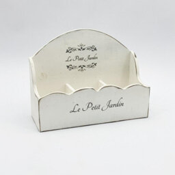 Minster Shabby Frilly Box - Wood - L8 X W35 X H35 Cm - White