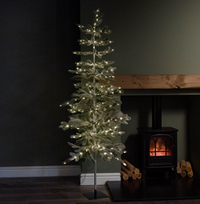 Samuel Alexander 6Ft (1.8M) Light Up Christmas Pine Needle Tree With 300 Warm White Leds And Metal Stand - image 1