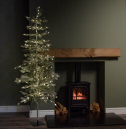 Samuel Alexander 6Ft (1.8M) Light Up Christmas Pine Needle Tree With 300 Warm White Leds And Metal Stand - thumbnail 3