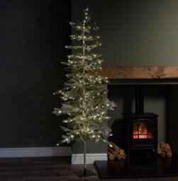 Samuel Alexander 6Ft (1.8M) Light Up Christmas Pine Needle Tree With 300 Warm White Leds And Metal Stand - thumbnail 1