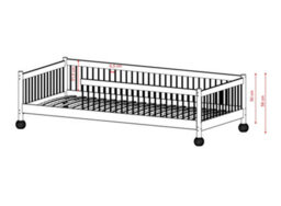 Arte Star Wooden Single Bed Eu 90X200Cm In White - Pure, Luminous, Family Friendly - thumbnail 3