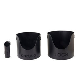 Charles Bentley Hickory Fireside Set Matte Black Iron - thumbnail 8