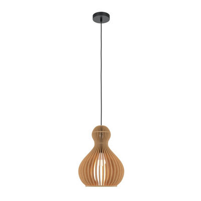 Luminosa Lighting Luminosa Roots Ii Modern 30Cm Wire Frame Pendant Ceiling Light Black 1Xe27 Beige Shade - image 1