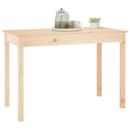 Berkfield Dining Table 110X55X75 Cm Solid Wood Pine - thumbnail 6