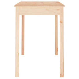 Berkfield Dining Table 110X55X75 Cm Solid Wood Pine - thumbnail 4