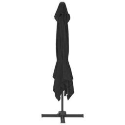Walplus Cantilever Garden Parasol With Aluminium Pole 3X3 M Black - thumbnail 5