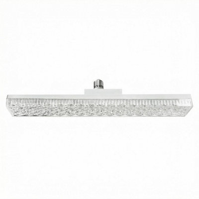 24W Led Crystal Long Strip Ceiling Light With E27 Base Three-Color - image 1