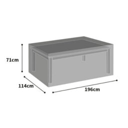 Bosmere All-Weather Rectangular Table Cover 8 Seat Black L196Cm X W114Cm X H71Cm All Weather Protection 6 Year Guarantee - thumbnail 2