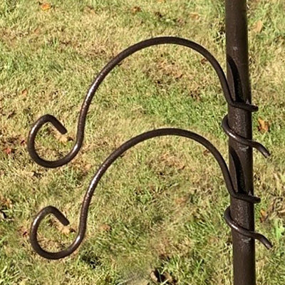 Selections Hanging Bracket Hook Premium Bird Feeding Stations With Spiral Fixing (Set Of 2) - image 1