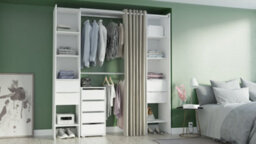 FurniComp LTD Furnicomp Dallas Universal 4 Drawers Matt White 40Cm Tall Narrow Internal Chest Of Drawers For Wardrobes - thumbnail 5