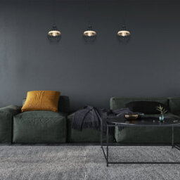 Milagro Cliff Black Pendant Lamp 1Xe27 Hand Made Matt Black Cage Style Lamps With Natural Wood Detail - thumbnail 7