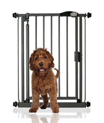 Bettacare Auto Close Pet Gate, 68.5Cm - 75Cm, Slate Grey, Narrow, Narrow Pressure Fit Stair Gate For Dog & Puppy - image 1