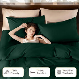 Aspire Homeware Emerald Duvet Cover Set, Soft Microfiber & Reversible, King (L)220Cm X (W)230Cm - thumbnail 4
