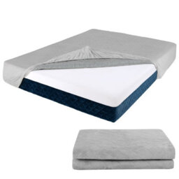 Costway King Size Mattress Protector Luxury Super Soft Velvet Mattress Topper