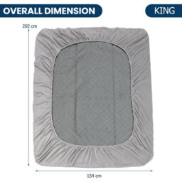 Costway King Size Mattress Protector Luxury Super Soft Velvet Mattress Topper - thumbnail 2