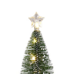 Living And Home 3-Piece Christmas Mini Led Light-Up Christmas Tree Home Decoration - thumbnail 3