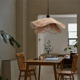 Amorly 40Cm 3-Color Dimmable Rattan Pendant Light, Bohemian Hanging Ceiling Light Fixture For Living Room, Bedroom, Dining Room, Hallway - thumbnail 4