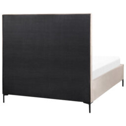 Beliani Ottoman Bed Velvet Sezanne 140 X 200 Cm (Eu Double) Taupe - thumbnail 9
