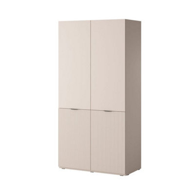 Arte Serene Lund Hinged Door Wardrobe H2000mm W1010mm D510mm In Calming Beige - Tranquil Storage Retreat - image 1