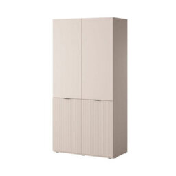Arte Serene Lund Hinged Door Wardrobe H2000mm W1010mm D510mm In Calming Beige - Tranquil Storage Retreat - thumbnail 1