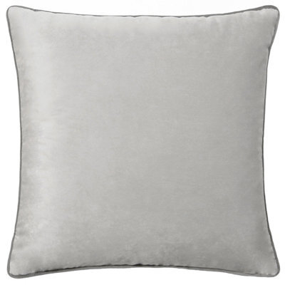 furn. Furn Meridian Velvet Feather Filled Cushion, Dove/charcoal, 45 X 45Cm - image 1