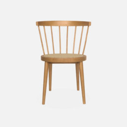 Sweeek - Pair Of Wood And Cane Dining Chairs Natural 54X54X76.5 Cm - Nora - thumbnail 3