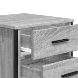 Berkfield Bedside Cabinets 2 Pcs Grey Sonoma 40X41X40 Cm Engineered Wood - thumbnail 9
