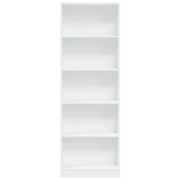 Berkfield Versatile Bookcase White 60X24X176 Cm Engineered Wood - thumbnail 4
