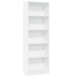 Berkfield Versatile Bookcase White 60X24X176 Cm Engineered Wood