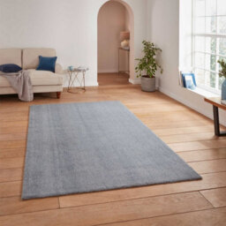 Light Blue Shaggy Washable Plain Modern Rug For Living Room Bedroom & Dining Room-160Cm X 230Cm - thumbnail 2