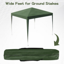 Alivio 3 X 3M Garden Pop Up Gazebo, Outdoor Party Tent Canopy (Green) - thumbnail 6