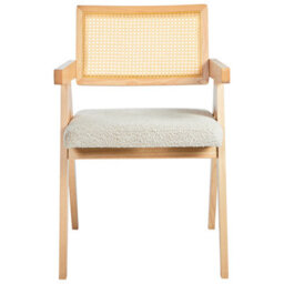 Beliani Set Of 2 Dining Chairs Ava Wood Light Brown/ Beige - thumbnail 5