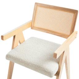 Beliani Set Of 2 Dining Chairs Ava Wood Light Brown/ Beige - thumbnail 7