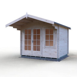 Shire Glenmore 10X8 28mm Log Cabin Summer House - thumbnail 1