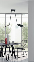 Luminosa Lighting Luminosa Book Led 2 Light Semi Flush Light Black 2600Lm 3200K 85X16X15-200Cm - thumbnail 2