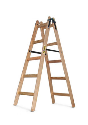 Drabest 2X5 Wooden Household Ladder 150 Kg - image 1