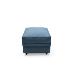 Abakus Direct Darcy Foostool In Teal Linen Fabric - thumbnail 3