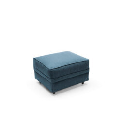 Abakus Direct Darcy Foostool In Teal Linen Fabric - thumbnail 4