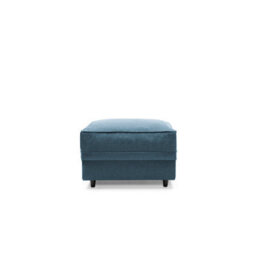 Abakus Direct Darcy Foostool In Teal Linen Fabric