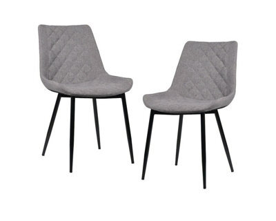 Aspect Furniture Set Of 2 Upholstered Melrose Dining Chair,grey - image 1
