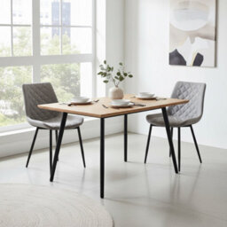Aspect Furniture Set Of 2 Upholstered Melrose Dining Chair,grey - thumbnail 9