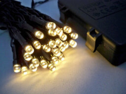 Best Artificial 40 Led Indoor Battery String Lights 4M Length Party Fairy Christmas / Warm White / Black Cable
