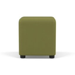 Faux Leather Cube Seating Lime Green Faux Leather - thumbnail 3