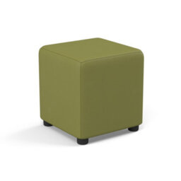 Faux Leather Cube Seating Lime Green Faux Leather - thumbnail 4
